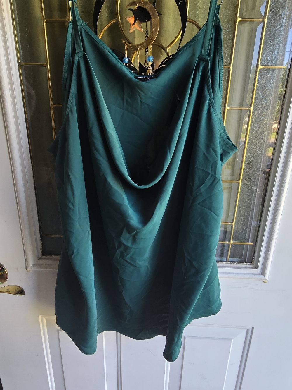 torrid Teal Cowl Neck Draped Cami